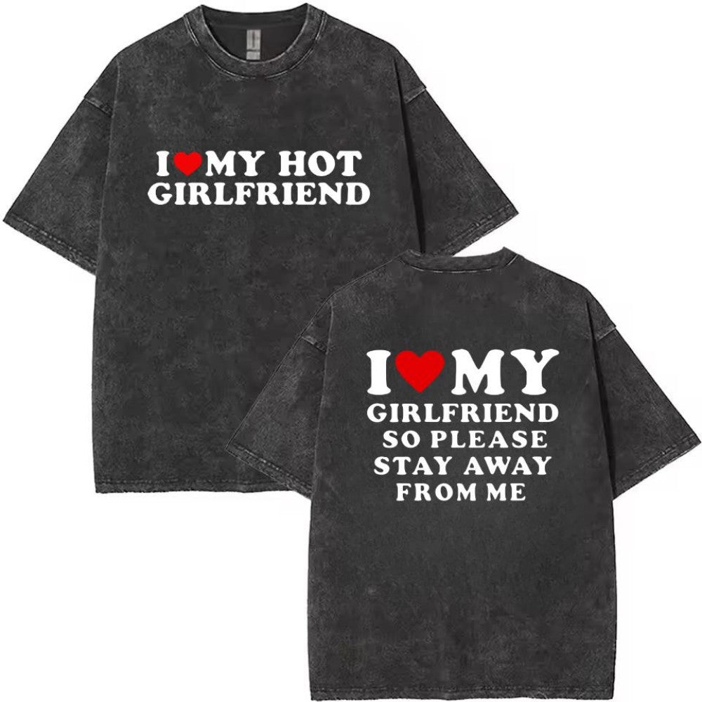 I Love My Girlfriend Couple clothing I Love My Boyfriend So Please Stay Away From Me Funny Saying Quote Hoodies