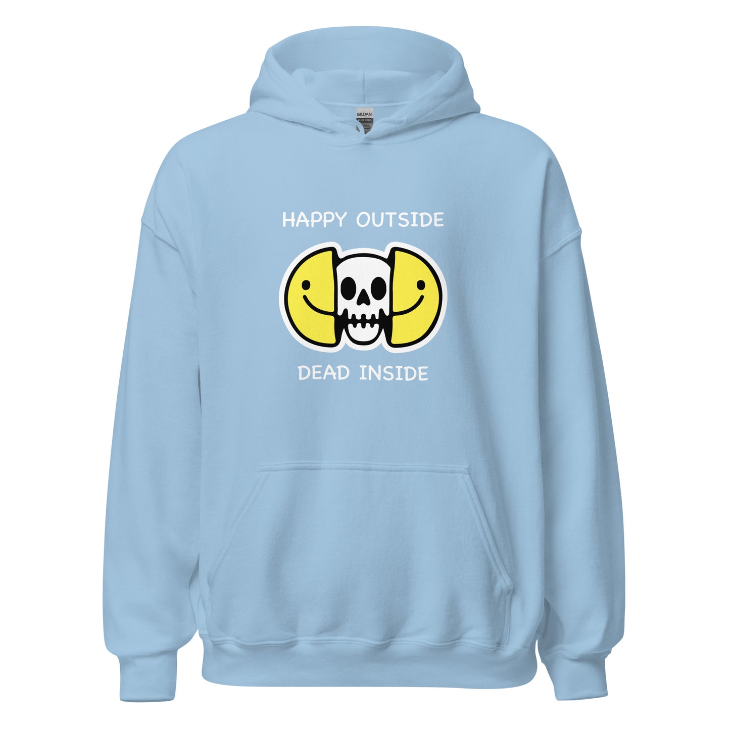 Happy Outside Dead Inside Unisex Hoodie